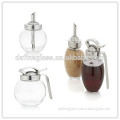 glass spice sprinkle glass jar sets with stainless steel easy pour lid